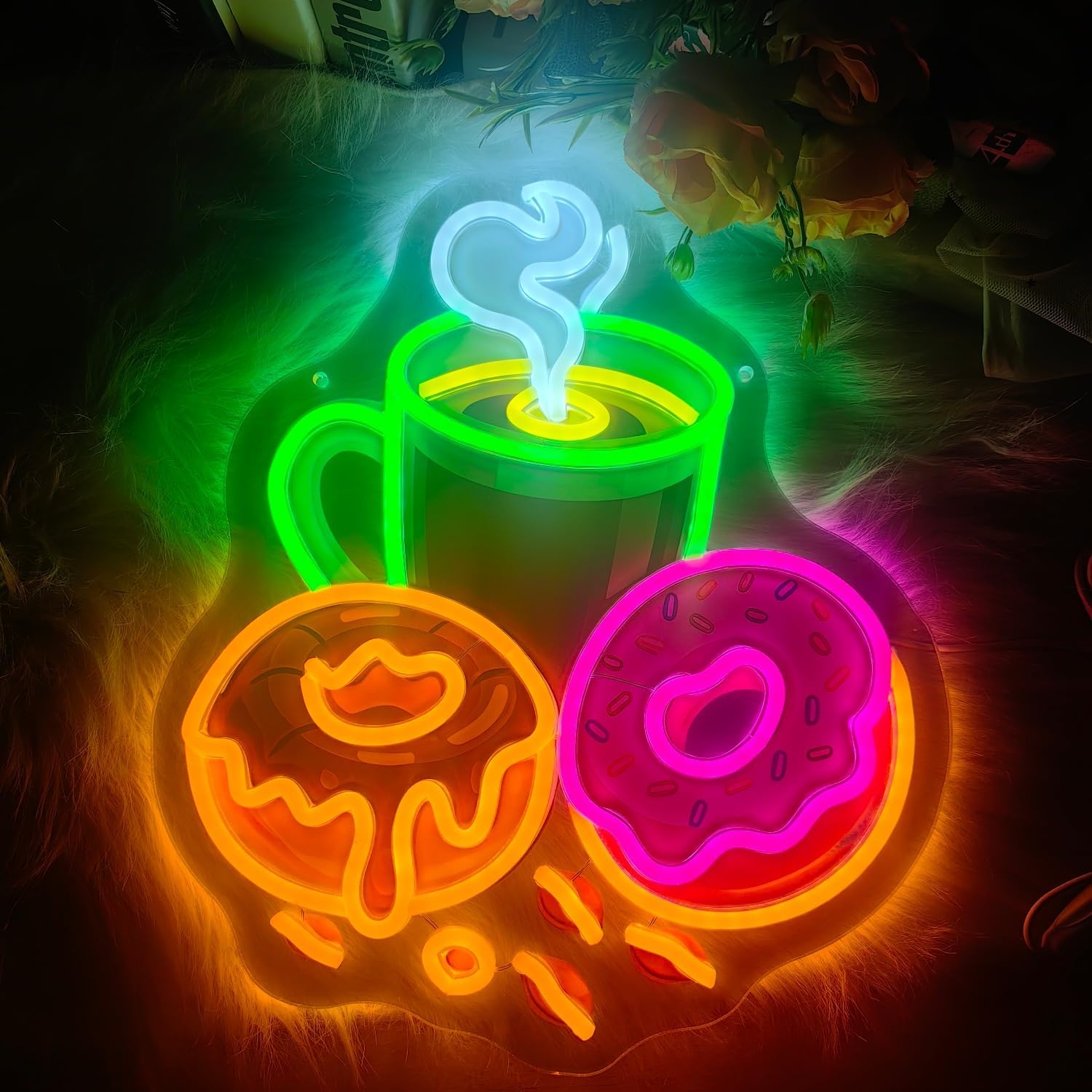 Donuts LED Neon Sign USB Power - Commercial Kitchen Light recension och pris