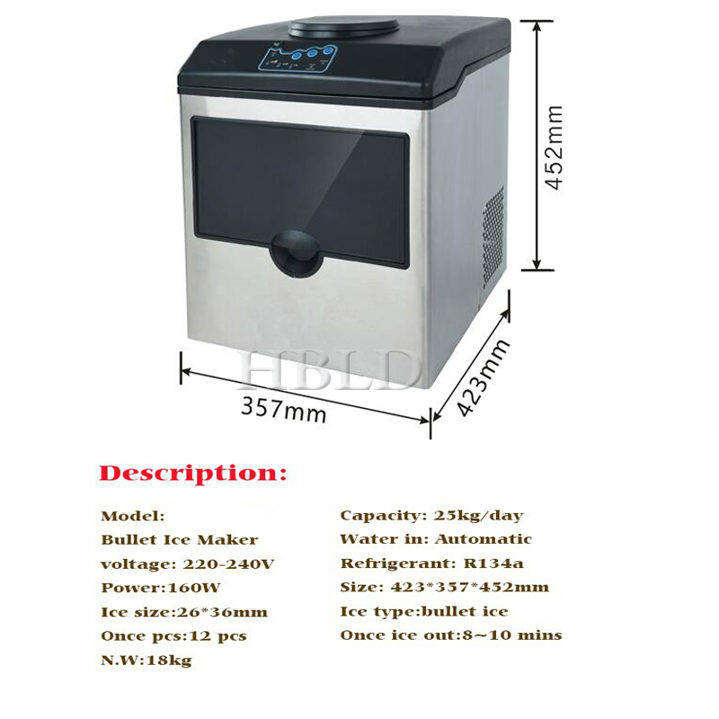 HBLD Fast Portable Ice Maker S - Commercial Kitchen And Bar recension och pris