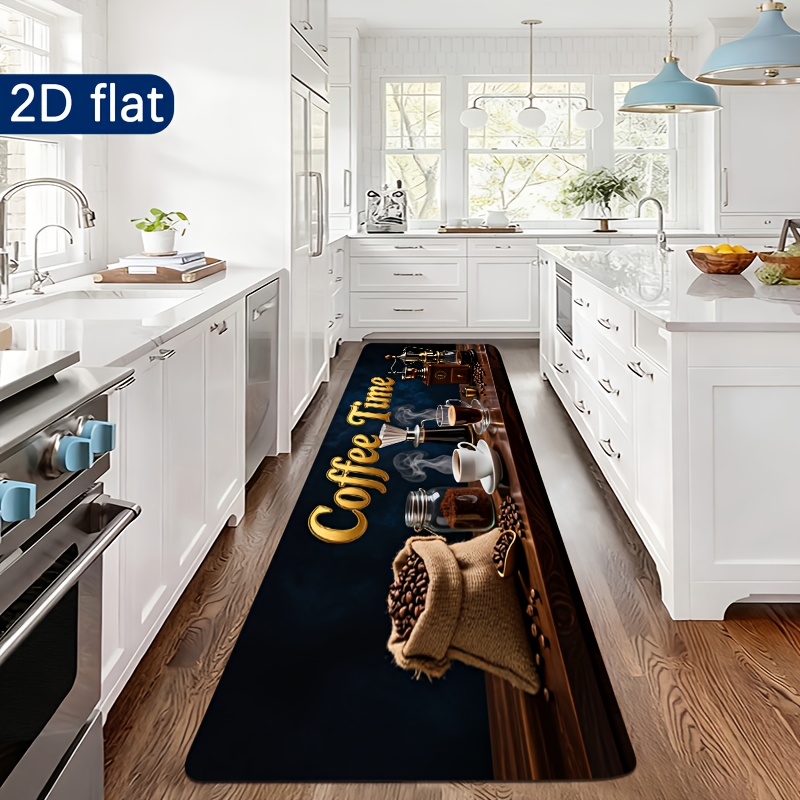 Coffee Time Kitchen Runner Mat - Commercial Kitchen Mats Anti Fatigue recension och pris