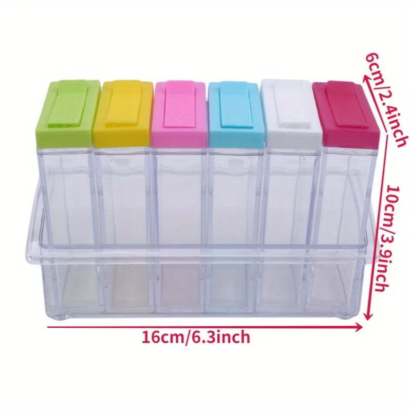 Transparent Seasoning Six Grid - Commercial Kitchen Items recension och pris