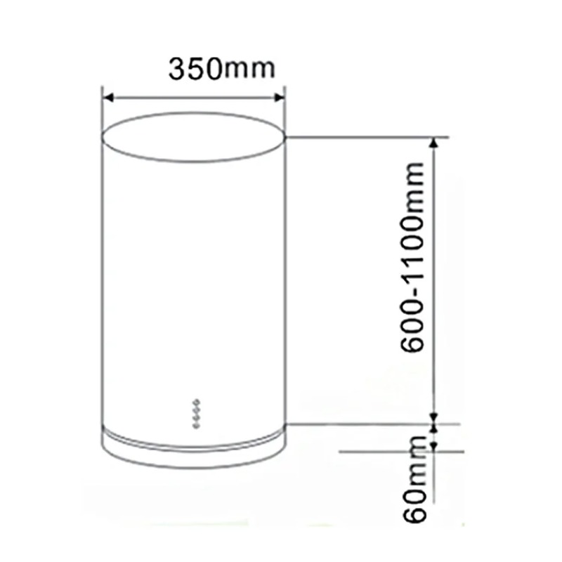 New Design Island Cylindrical  - Commercial Kitchen Vent recension och pris