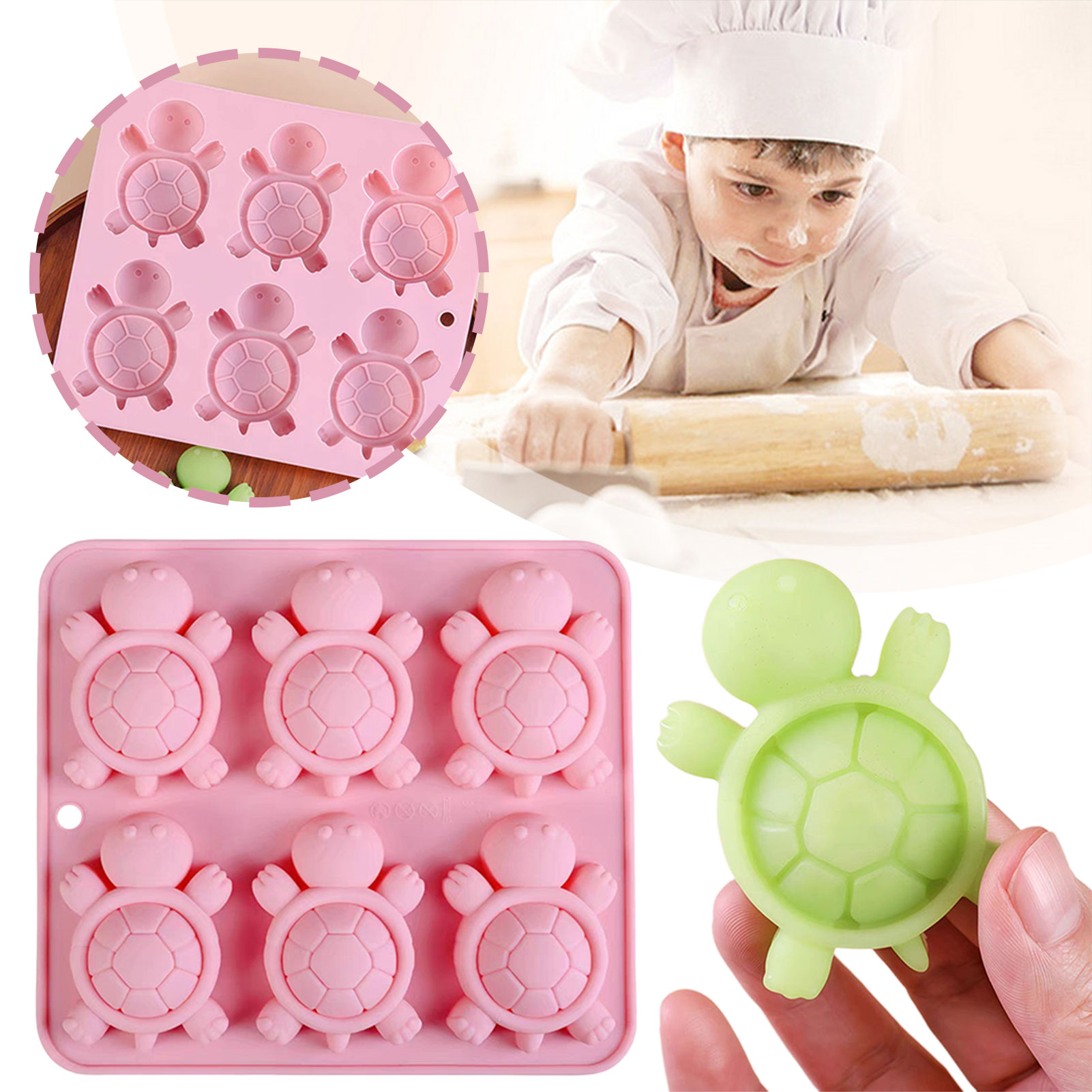 Turtles Ice Tray 3D Tortoises  - Commercial Kitchen Items recension och pris