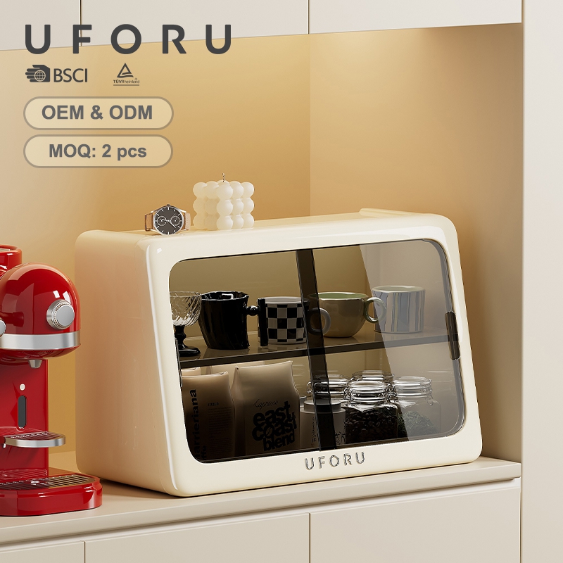 UFORU Dustproof Cup Storage Bo - Commercial Kitchen Swing Door recension och pris