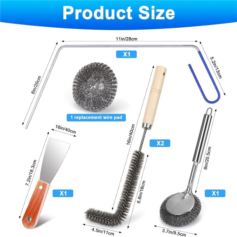 ABUN-Deep Fryer Cleaner Brush  - Commercial Kitchen Deep Cleaning recension och pris