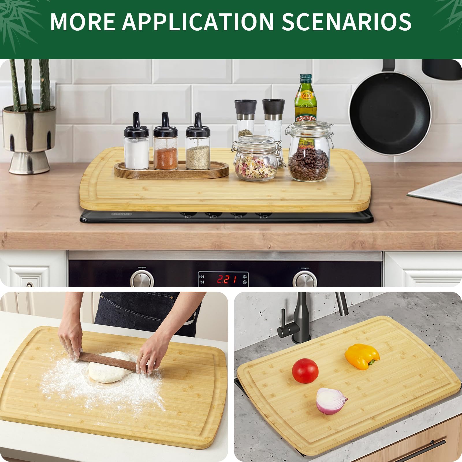 30x20 Inch Large Bamboo Cuttin - Commercial Kitchen Deep Cleaning recension och pris