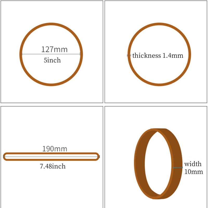 Large Rubber Bands 10 Pcs Long - Commercial Kitchen Items recension och pris