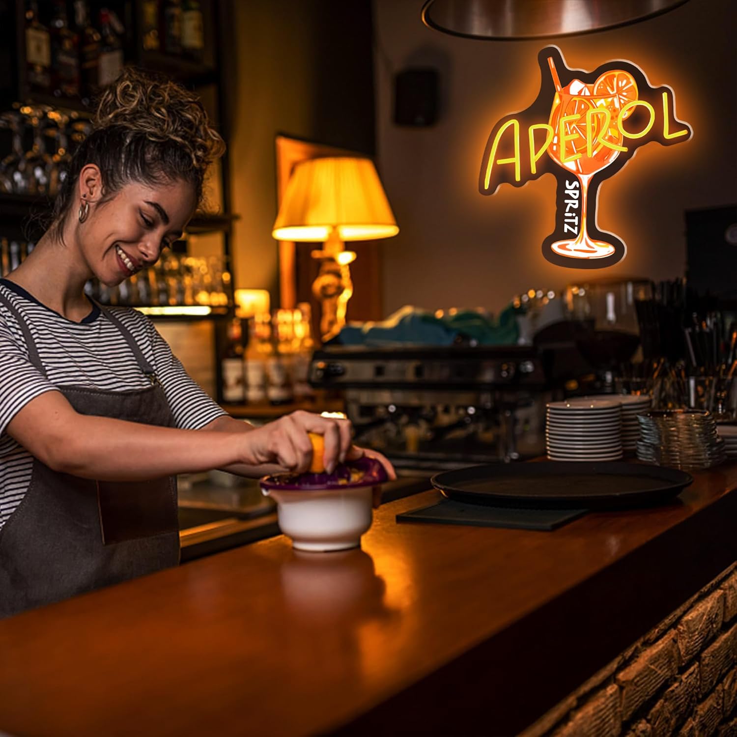 Aperol Spritz Neon Sign LED Co - Commercial Kitchen Light recension och pris